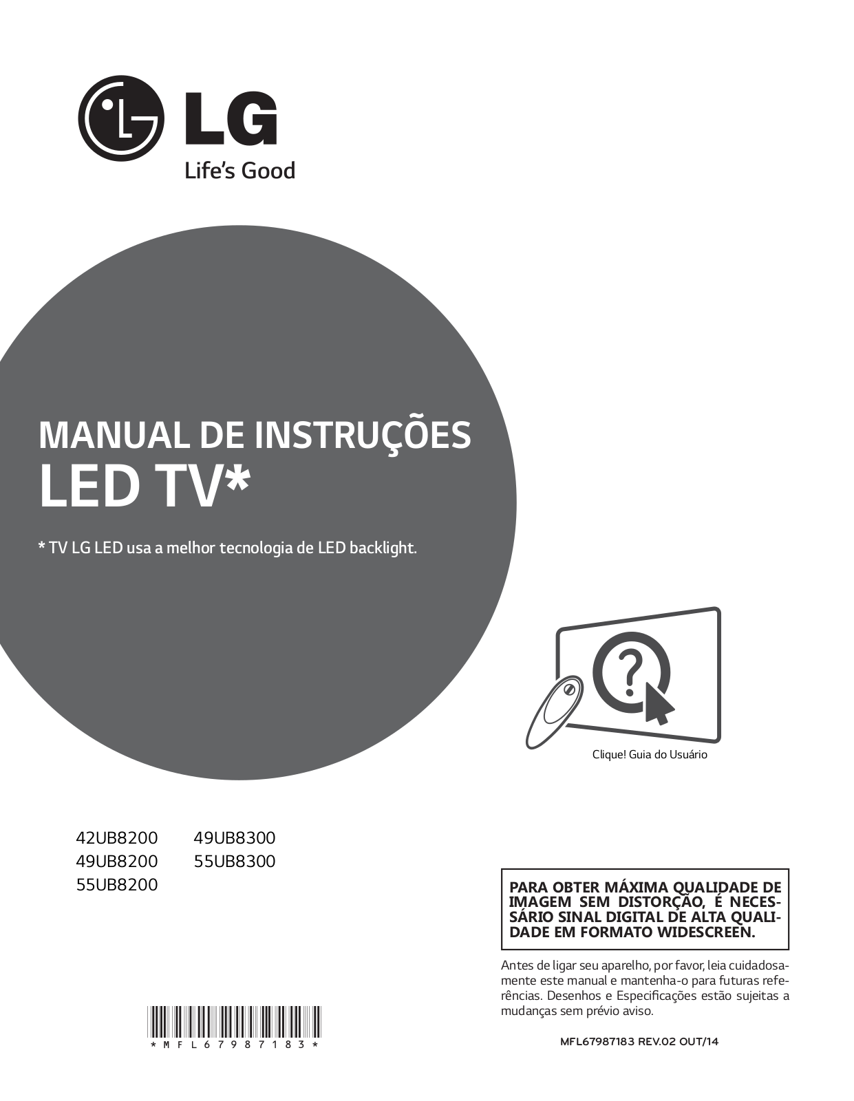 LG 42UB8200 User manual