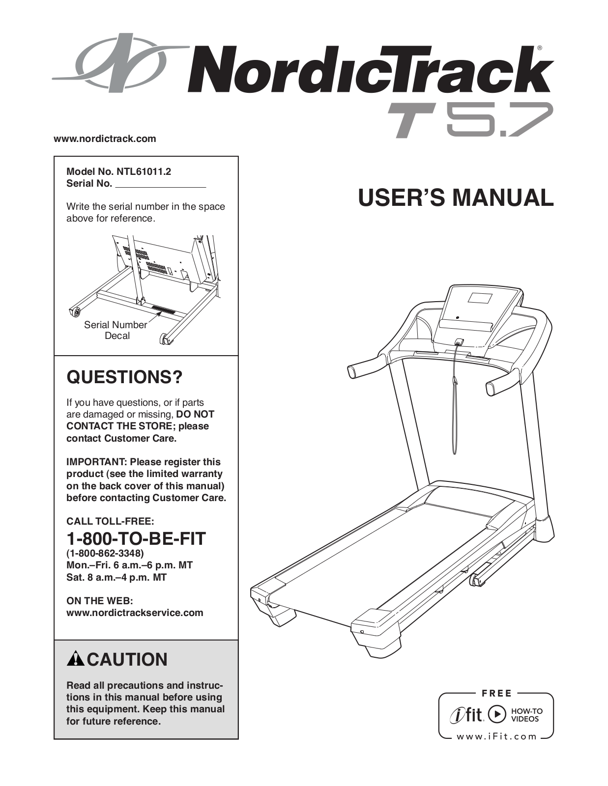 NordicTrack NTL610112 Owner's Manual