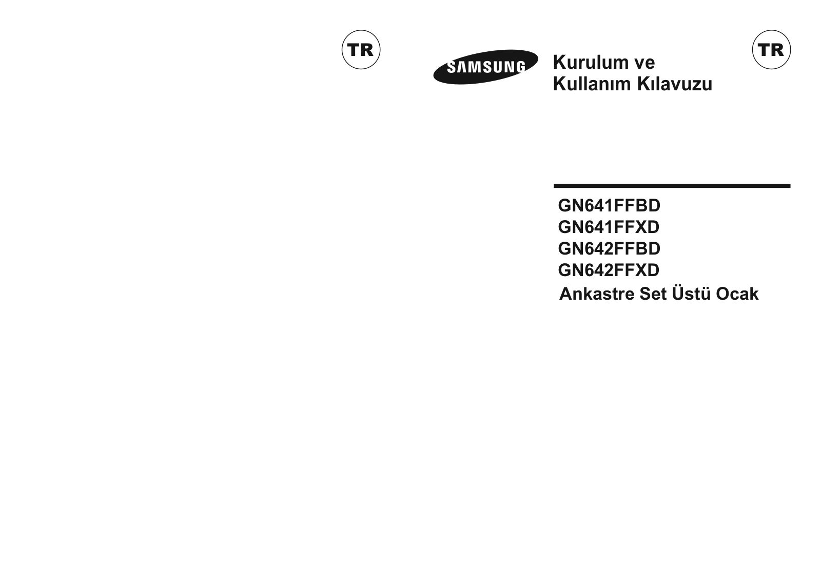 Samsung GN642FFBD, GN641FFBD, GN641FFXD User Manual