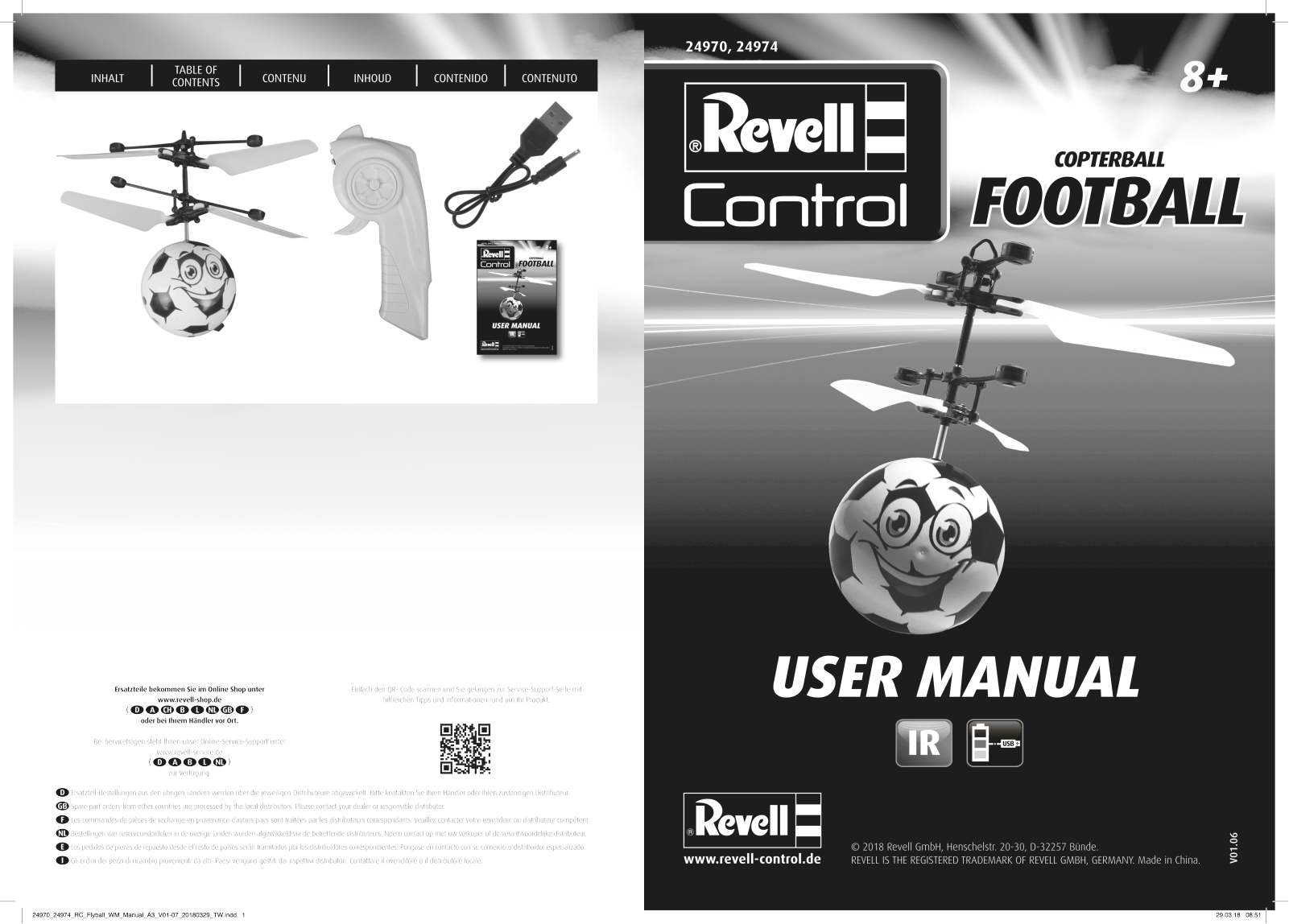 Revell Copter Ball Deutschland User Manual