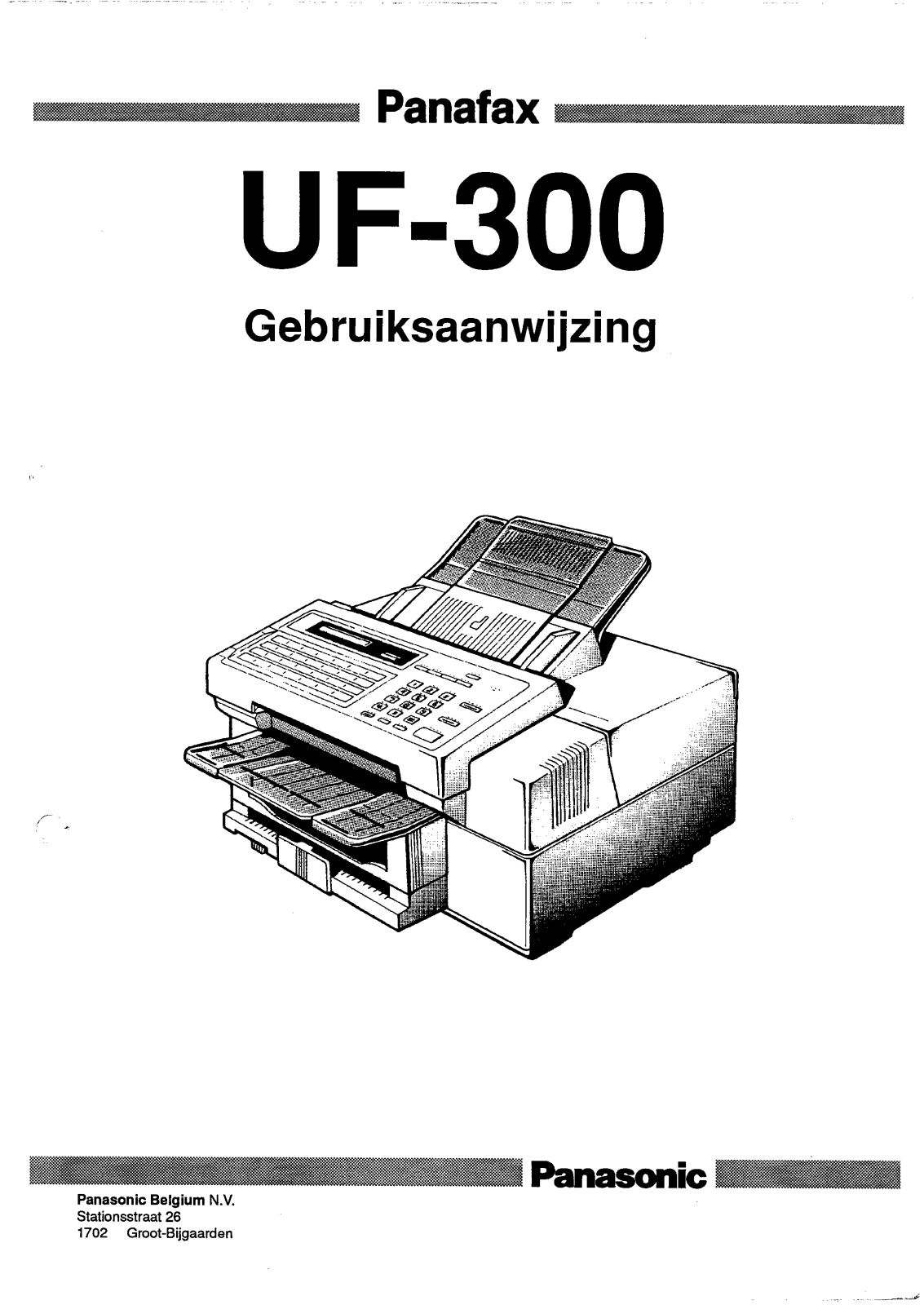 Panasonic UF-300 User Manual