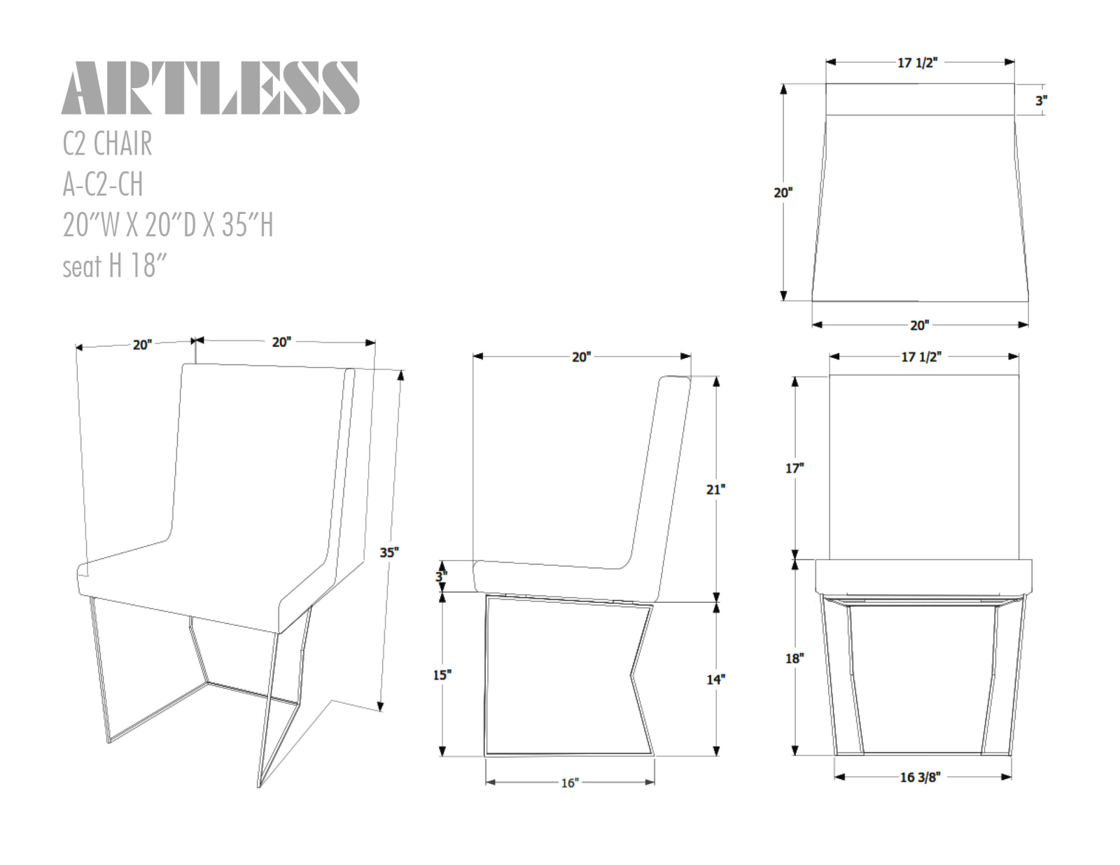 ARTLESS LYS10158 Dimensions - ManualMachine.com