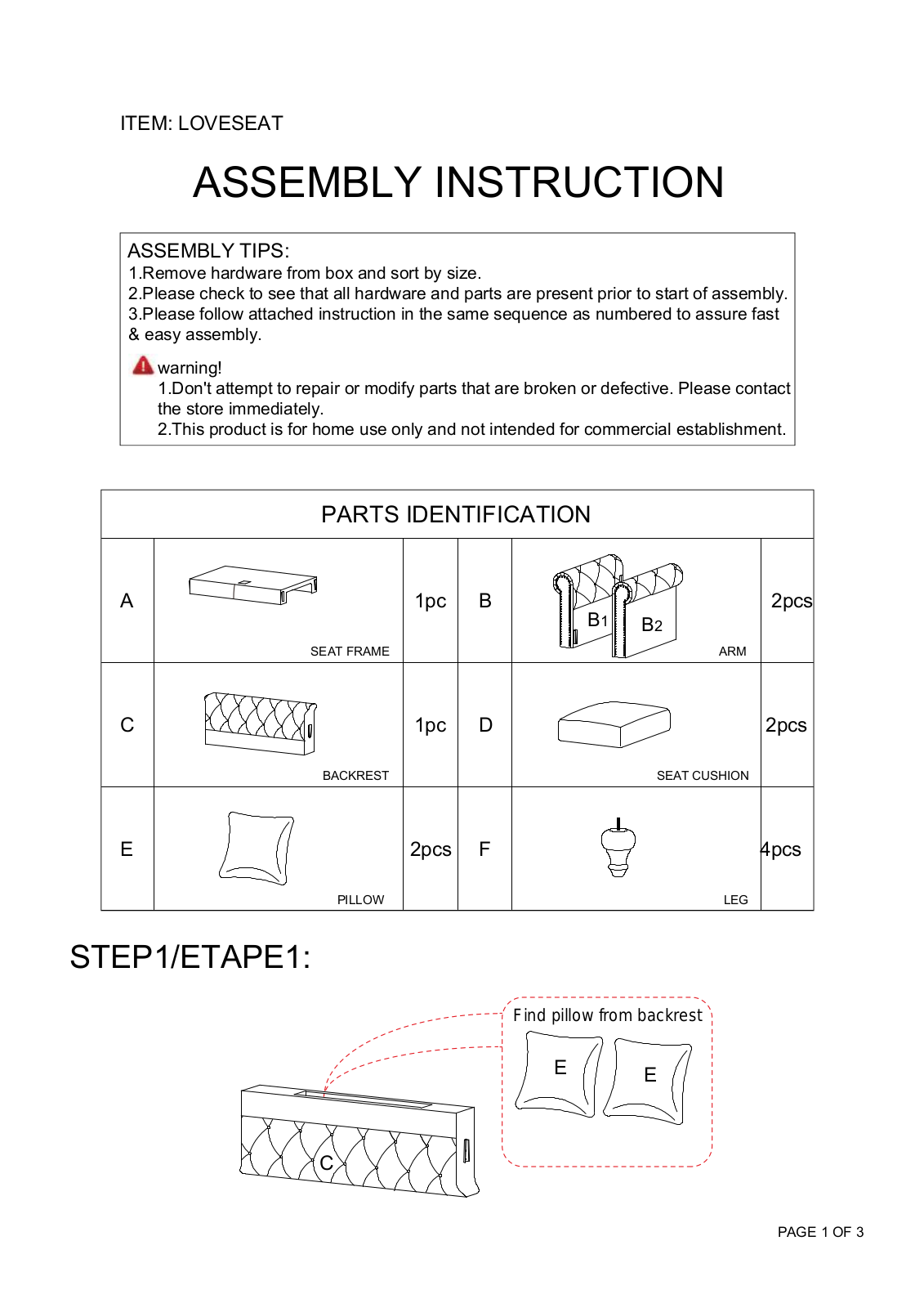 Aoche ACHE1577 Installation & Assembly - ManualMachine.com