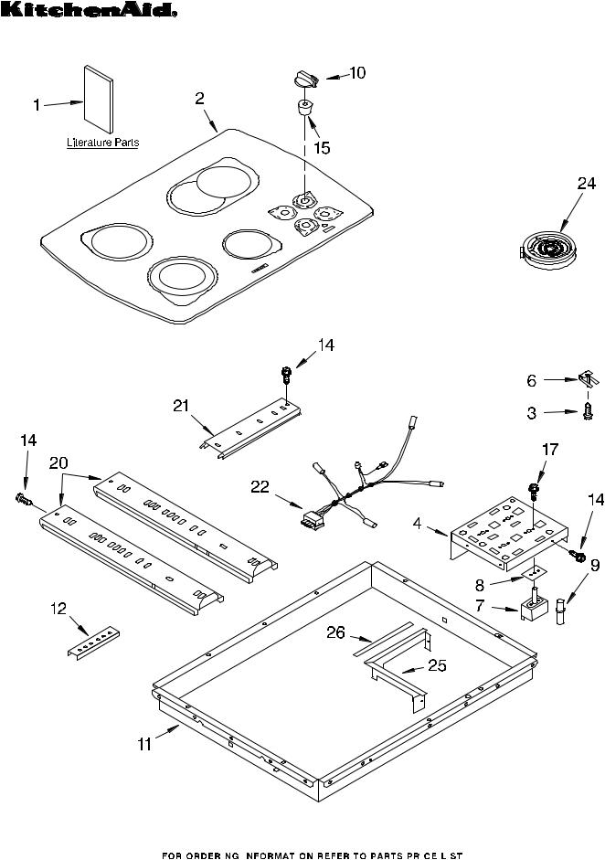 KitchenAid KECC502GWH4 Parts List