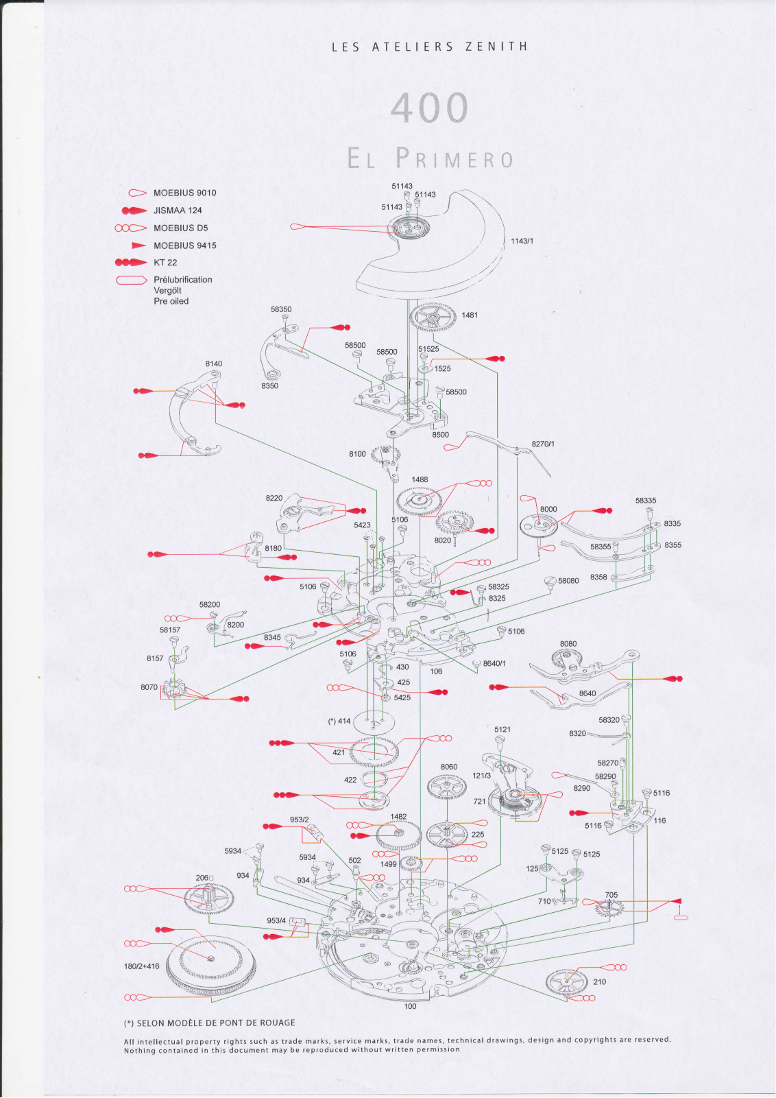 Zenith El Primero Schematic