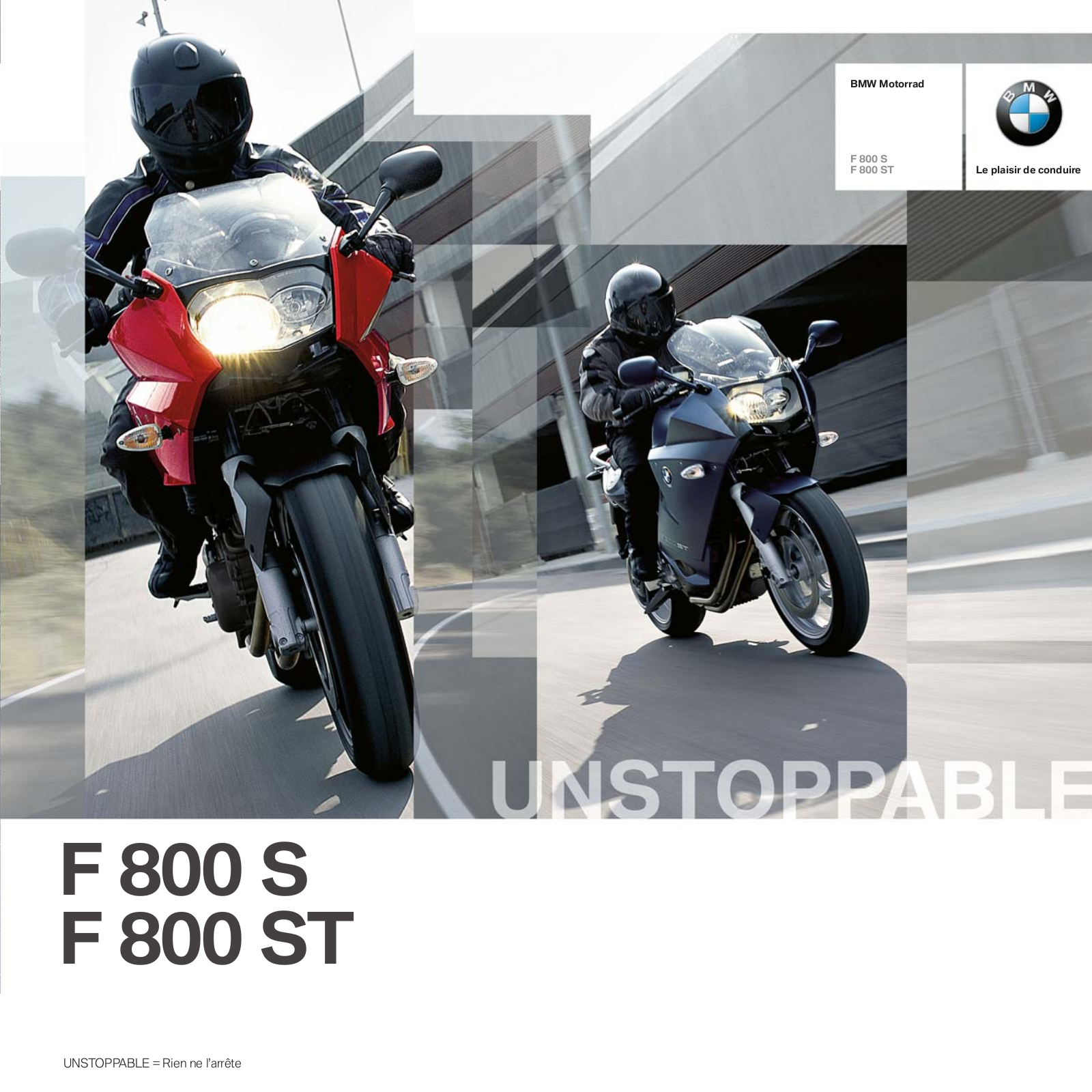 BMW F 800 S ST User Manual