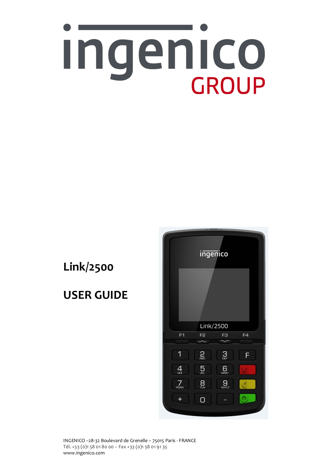 INGENICO L2500CLWIBT User Manual