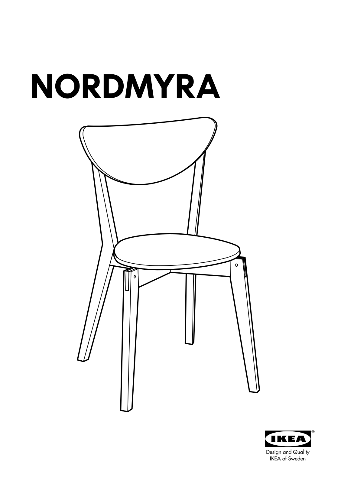 IKEA NORDMYRA User Manual