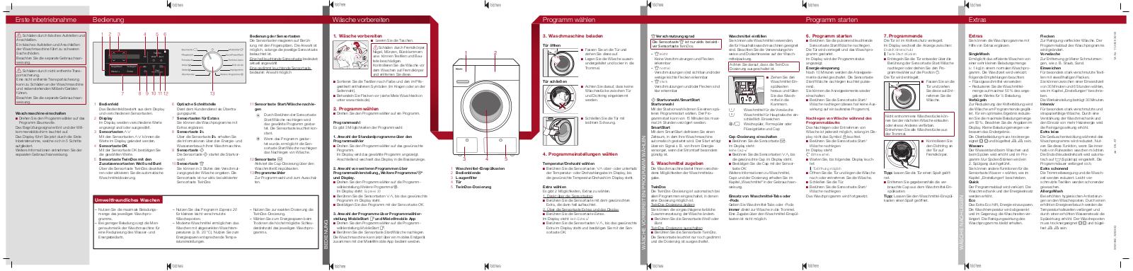 Miele WSI863 WCS operation manual