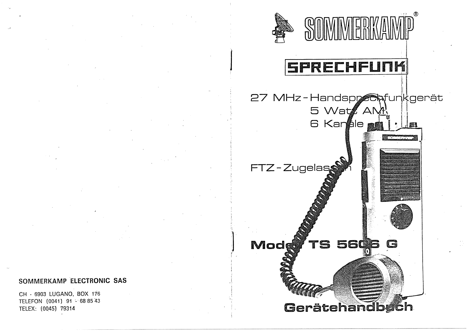 Sommerkamp TS5606G Schematic