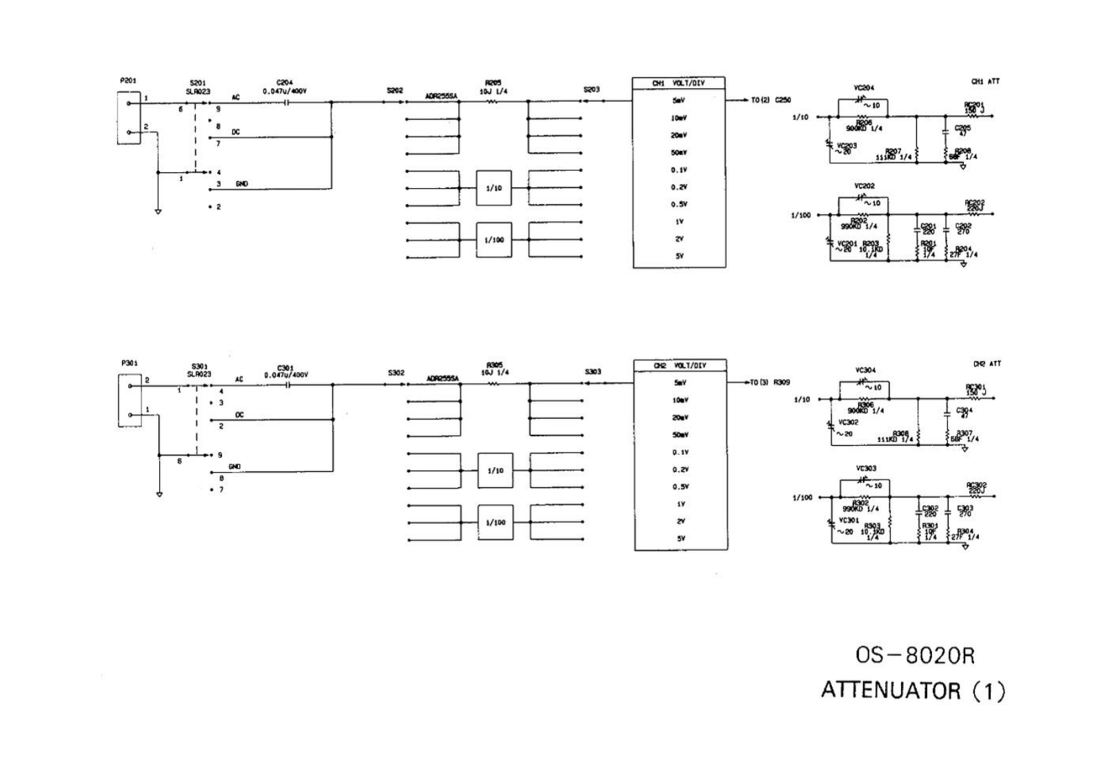 Goldstar OS-8020 Cirquit Diagram