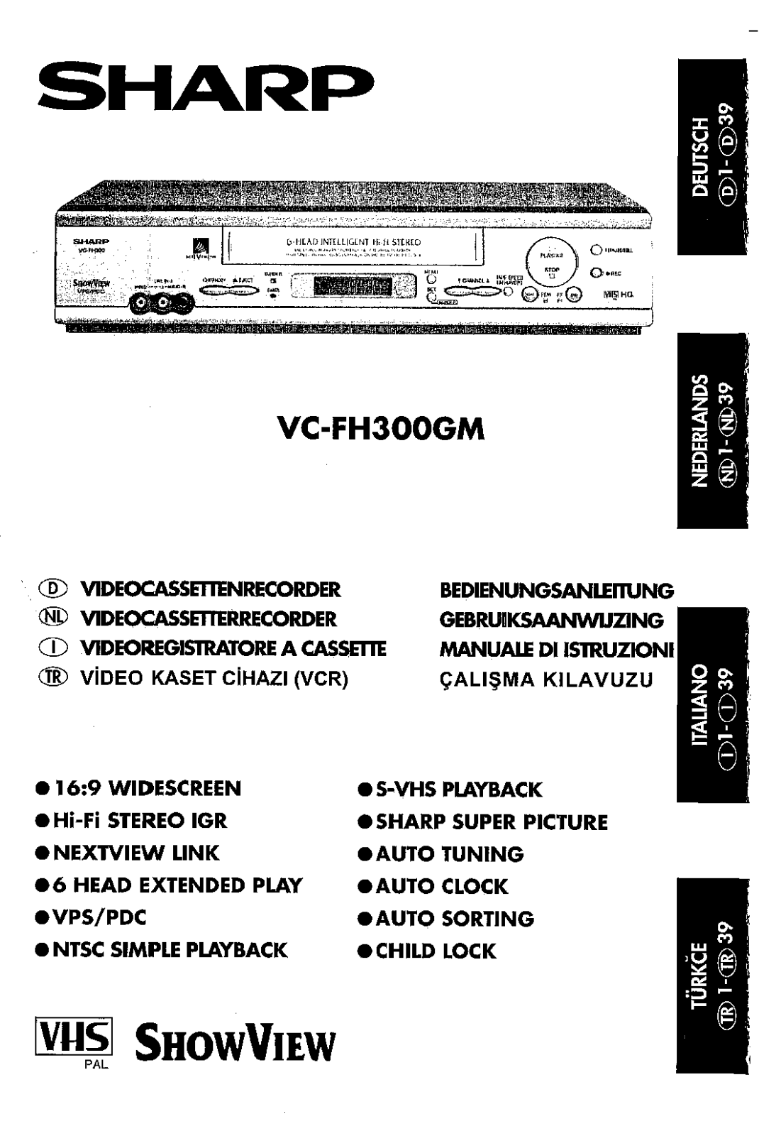 Sharp VC-FH300GM User Manual