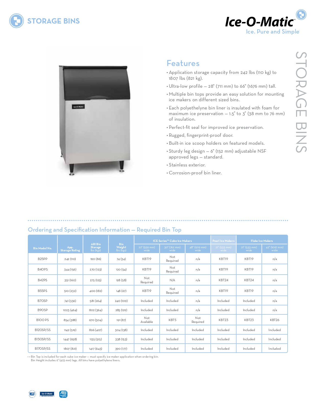 Ice-O-Matic B70SP User Manual