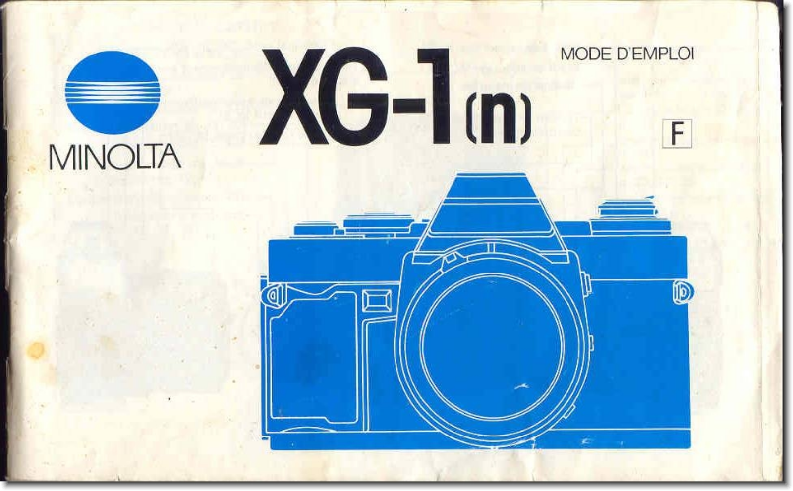 MINOLTA XG-1 Manuel de l’utilisateur