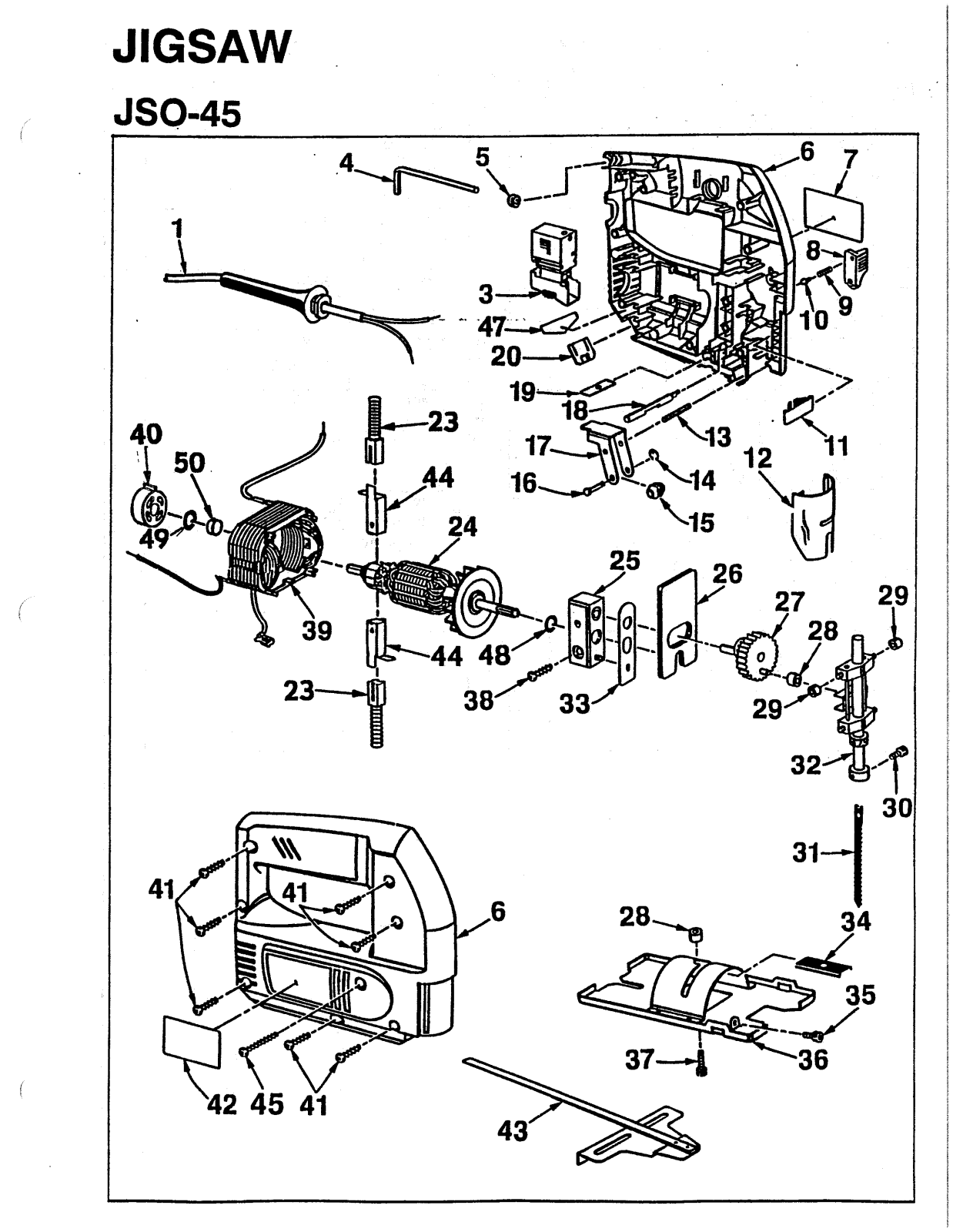 Ryobi JSO45 User Manual