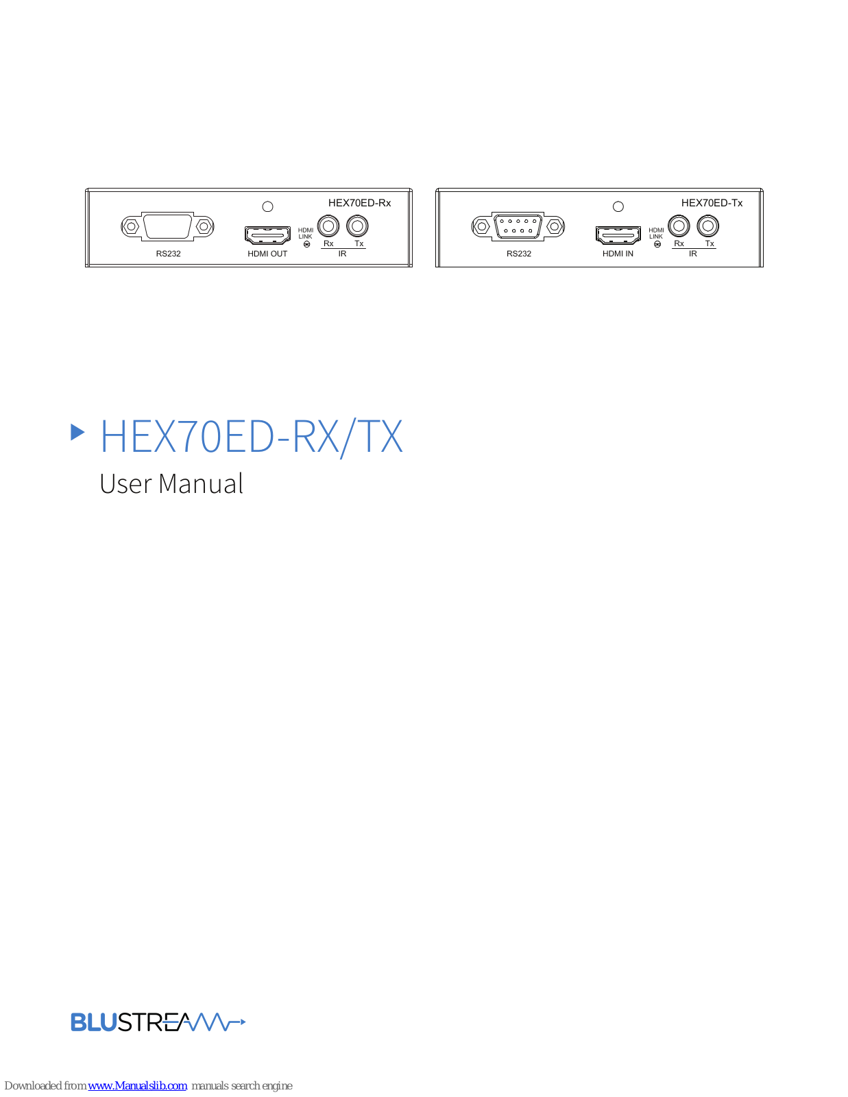 Bluestream HEX70ED-RX, HEX70ED-TX User Manual