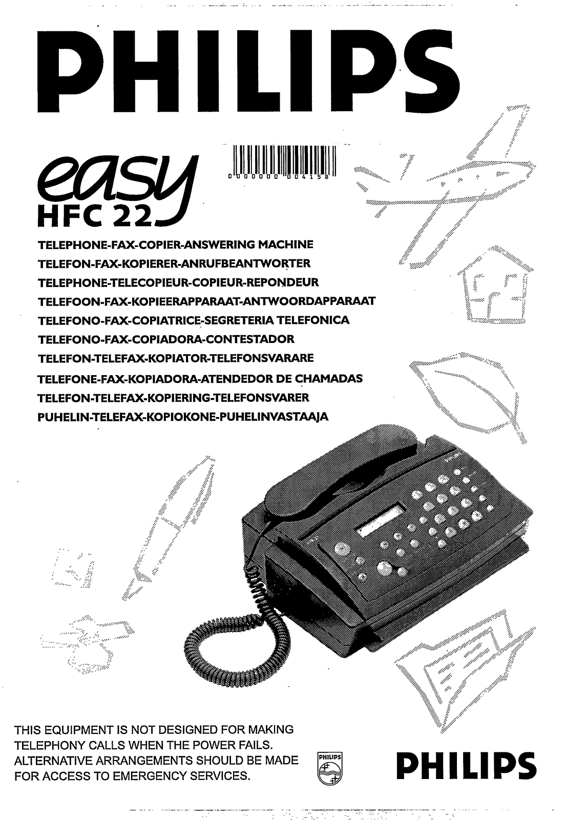 Philips HFC22/86, HFC22/78, HFC22/50, HFC22/40B, HFC22/36CZ User Manual