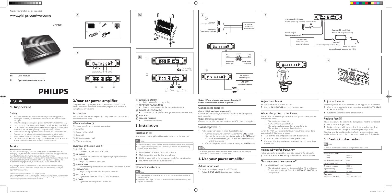 Philips CMP100/51 User Manual