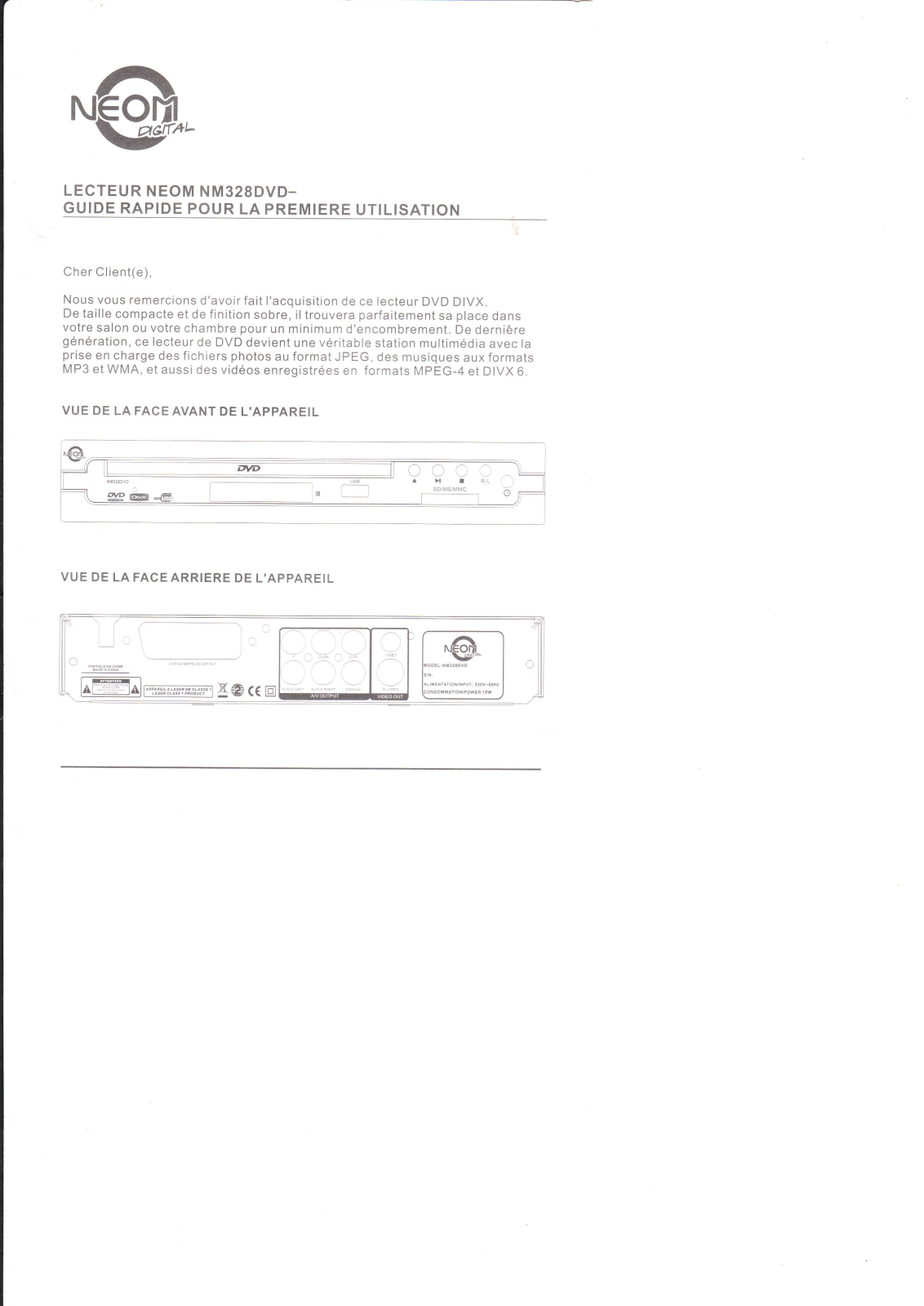 NEOM NM328DVD User Manual - ManualMachine.com