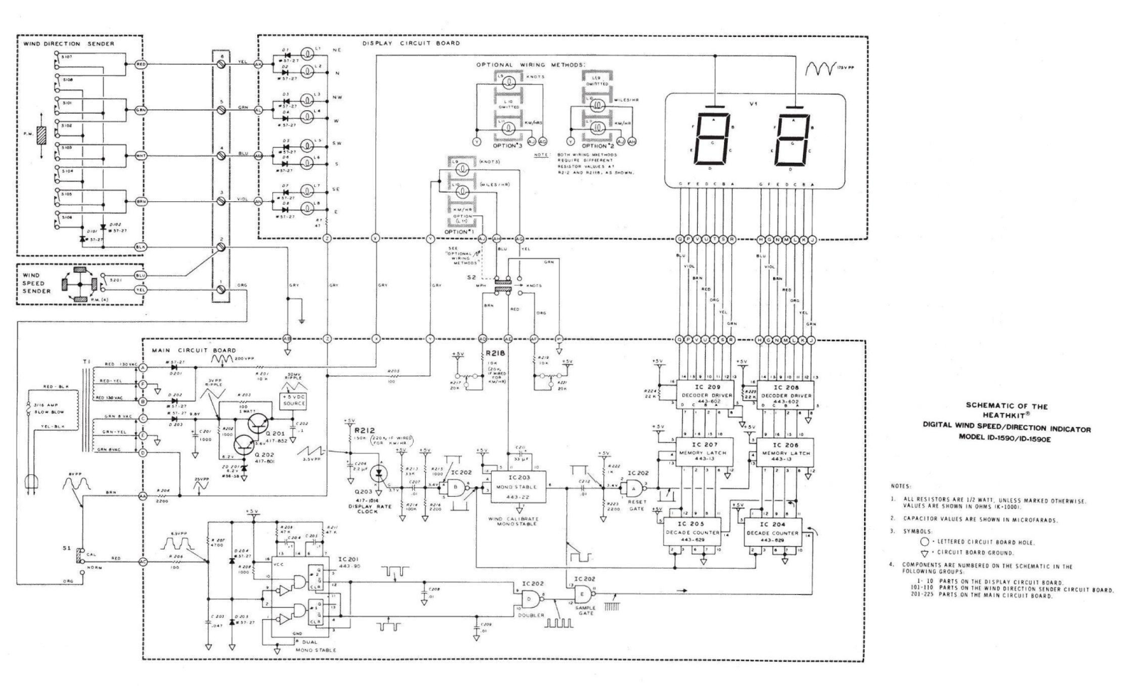 Heath Company ID-1590 Schematic