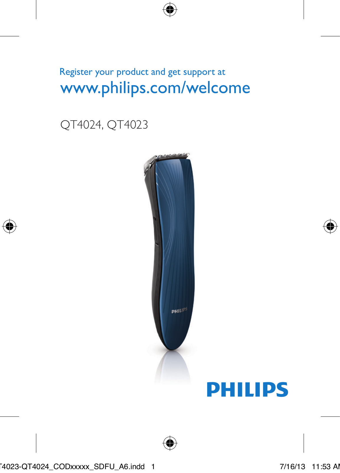 Philips QT4023, QT4024 User Manual
