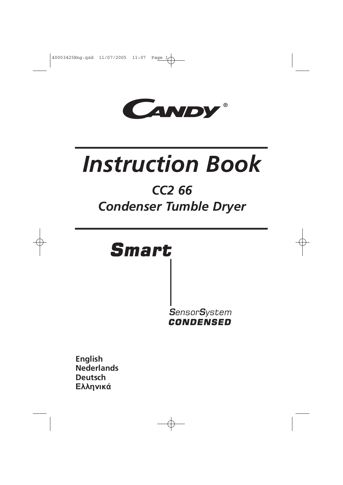 Candy CC2 66-S User Manual