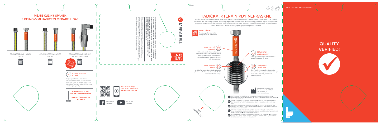 Merabell G3/8-G3/8, G3/8-G1/2, G1/2 User Manual