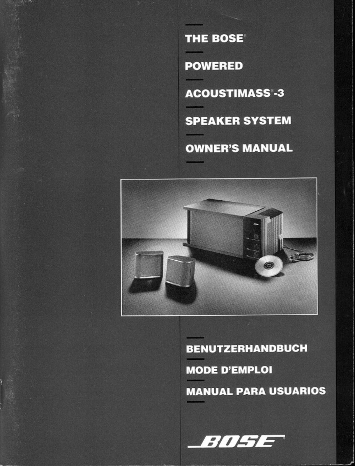 Bose Acoustimass 3P Owner Manual