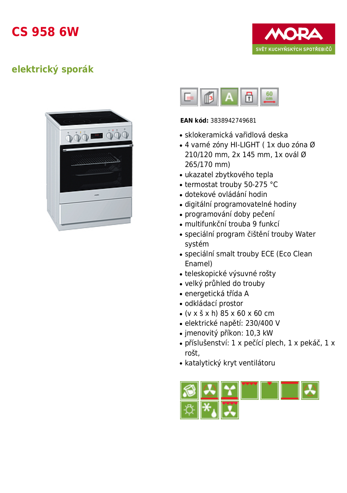 Mora CS 958 6W User Manual