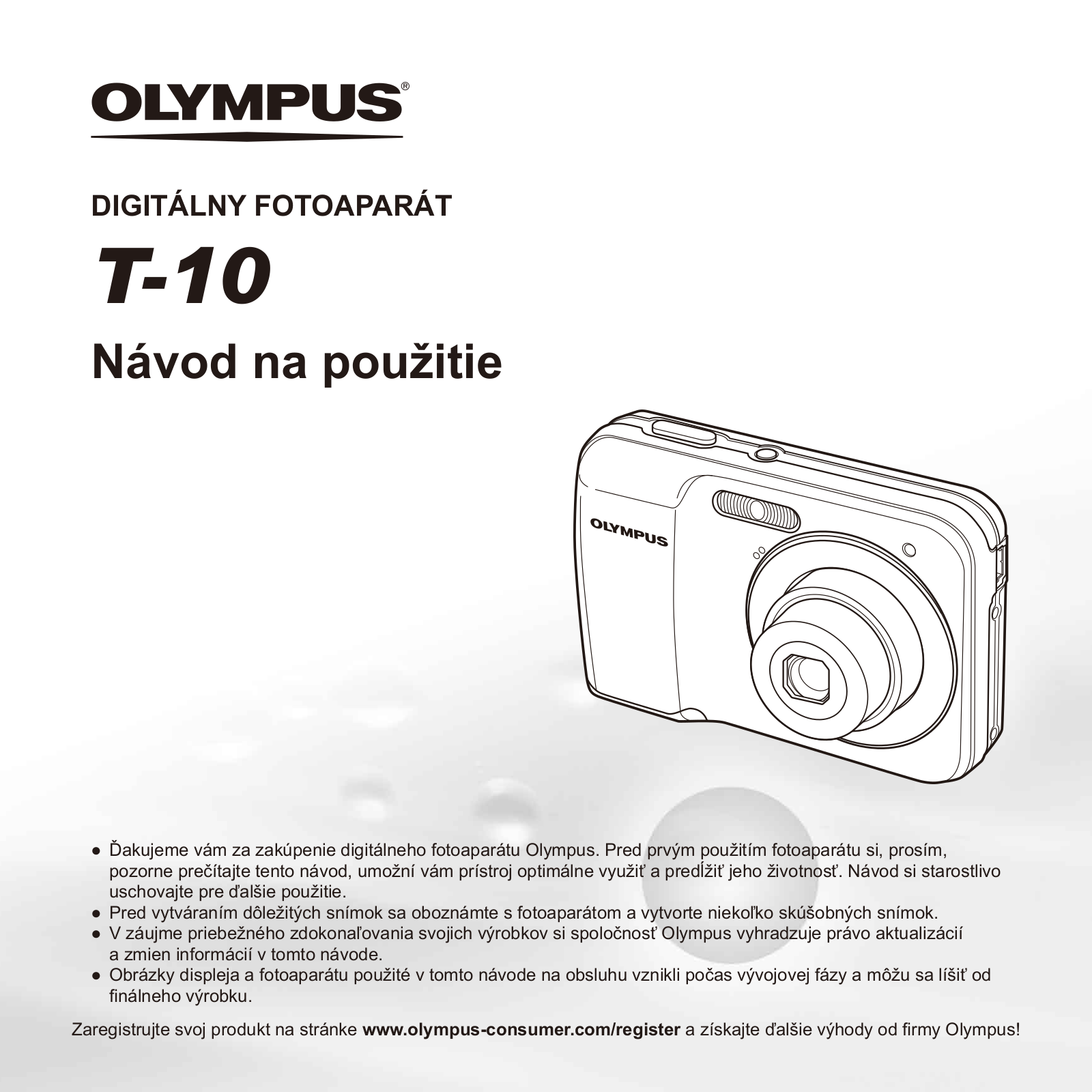 Olympus T-10 User Manual