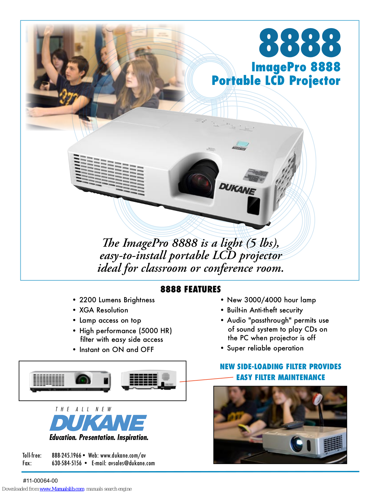 Dukane ImagePro 8888 Specifications - ManualMachine.com