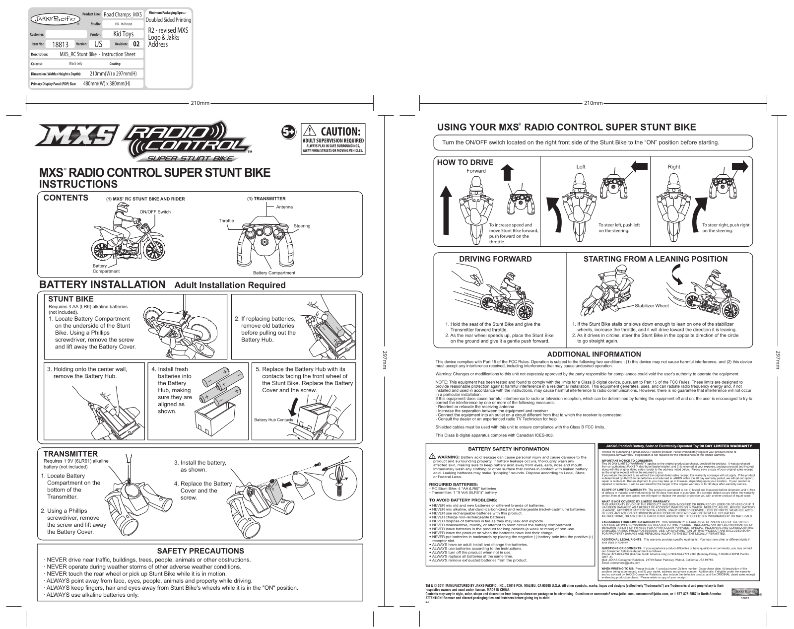 Jakks Pacific 74045R49, 74045T49, 74045T27 Users Manual