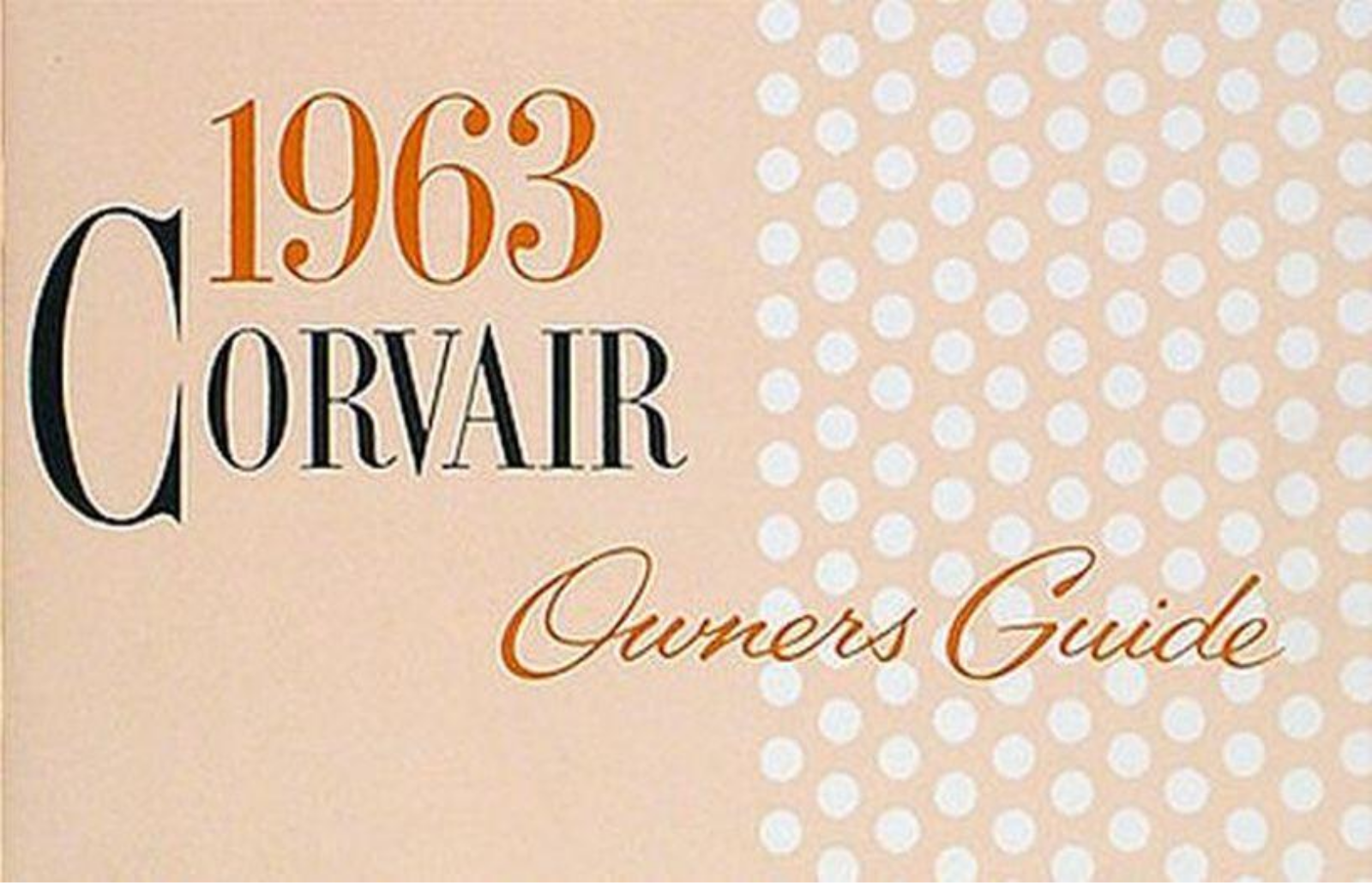 Chevrolet Corvair 1963 Operating Instructions