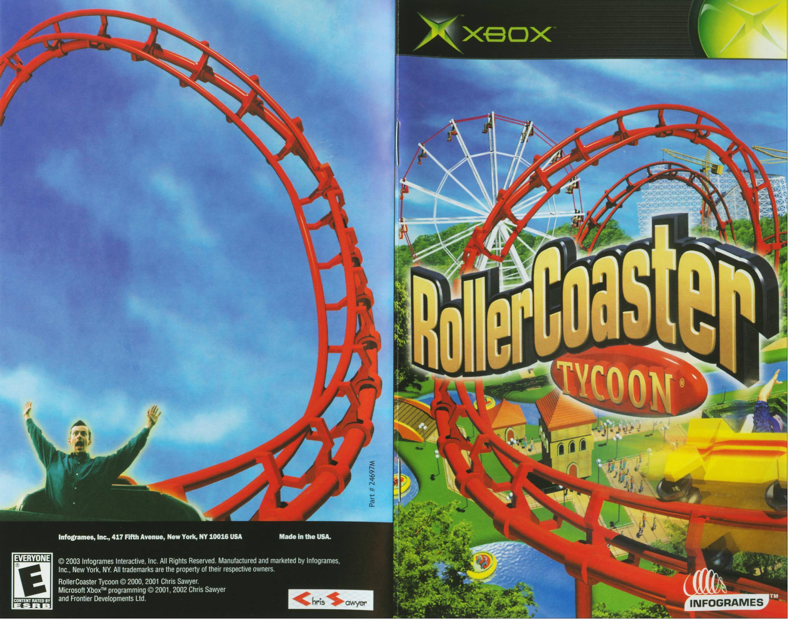 Games Microsoft XBOX ROLLER COASTER-TYCOON User Manual