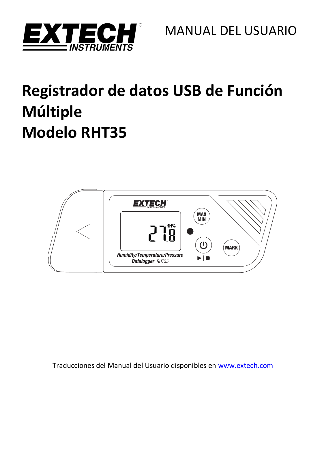 Extech RHT35 User guide