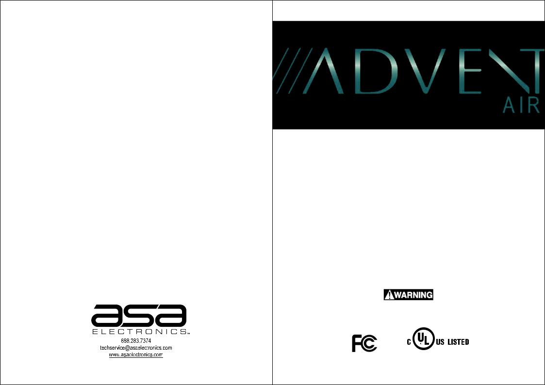 Advent ACTH12, ACRG15, ACM150SP, ACM150, ACM135SP User Manual