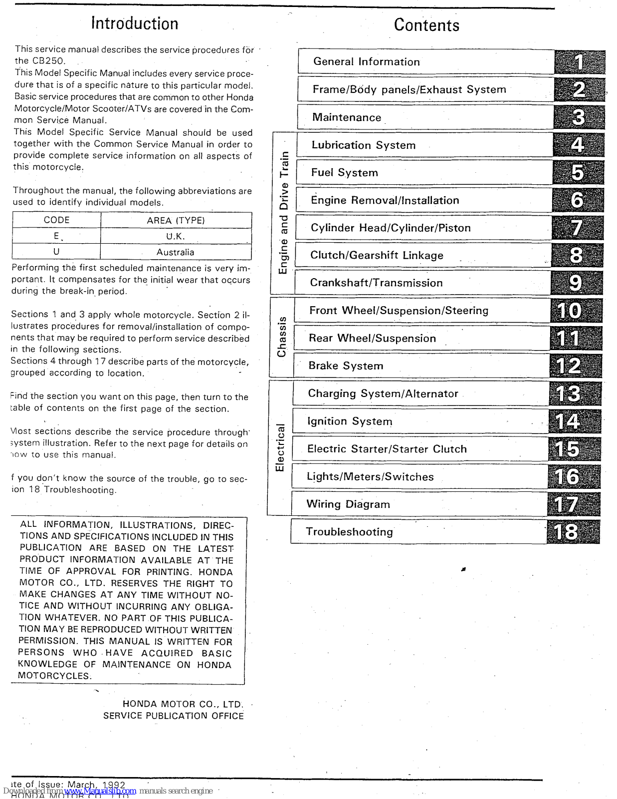 Tecnico cb250 User Manual - ManualMachine.com