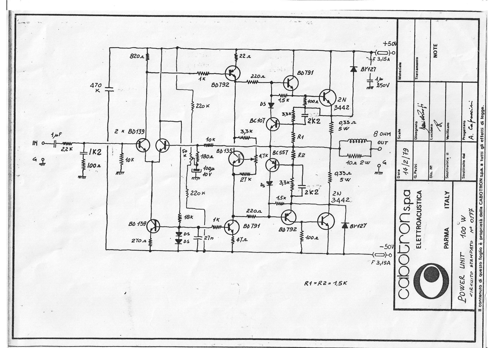 Other C Cabotron-100W Schematic - ManualMachine.com