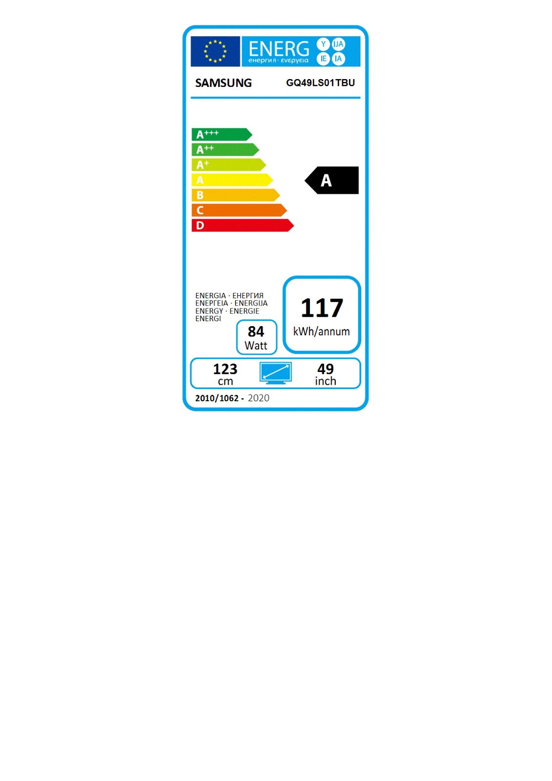 Samsung GQ49LS01TB User Manual