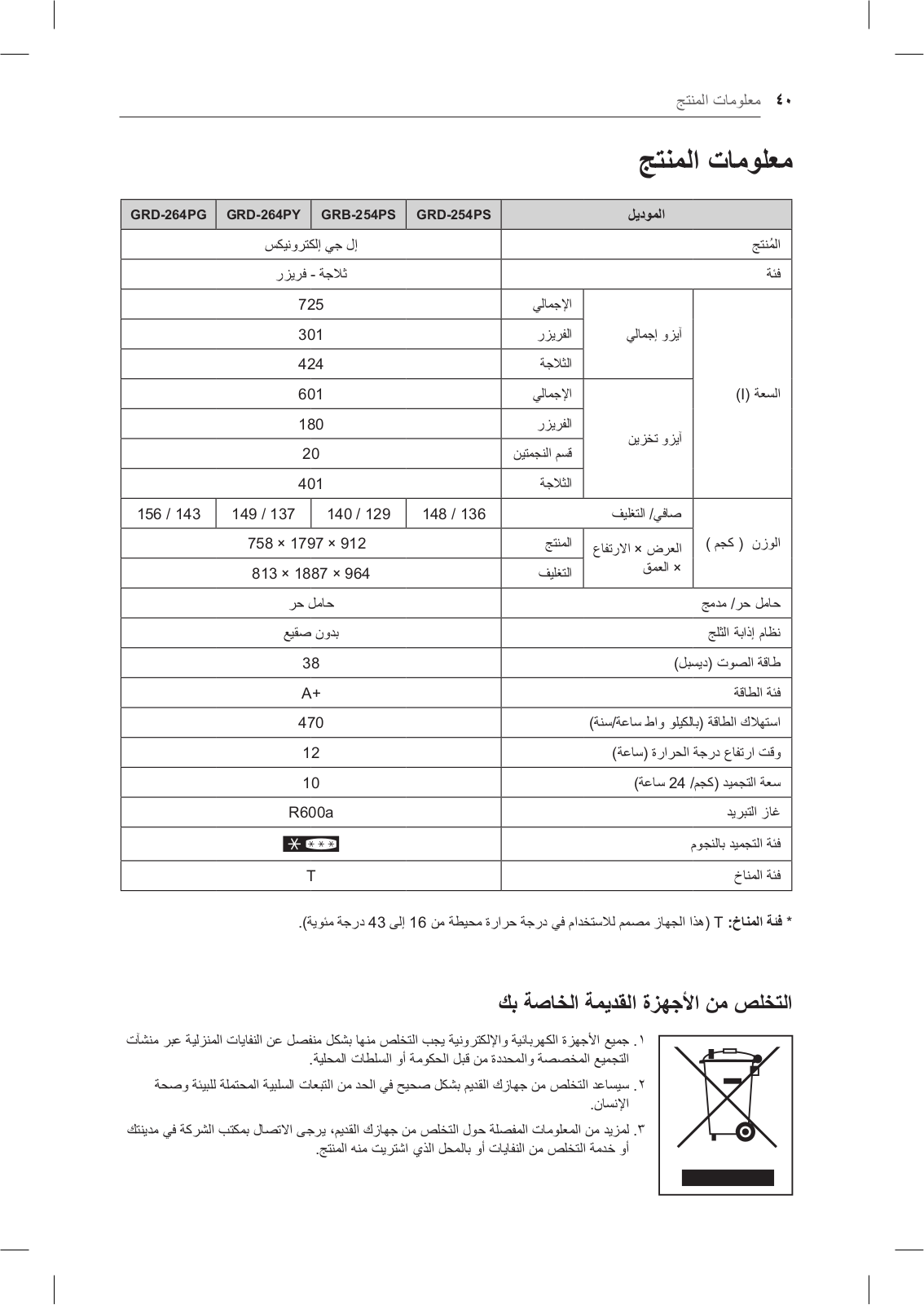 LG GRD-264PG Owner’s Manual