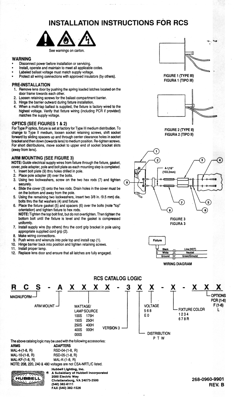 Hubbell Lighting RCS User Manual