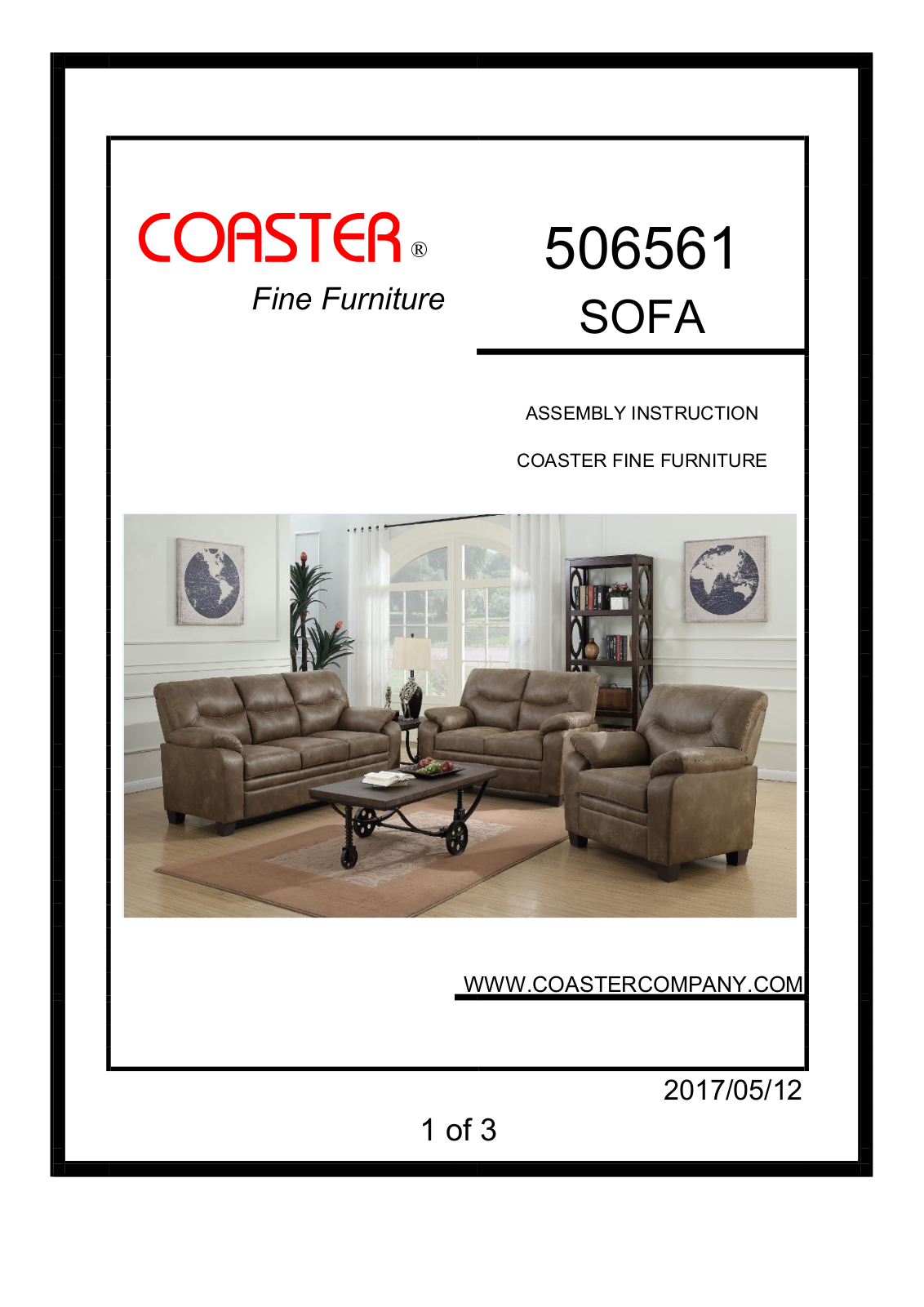 Coaster 506561 Assembly Guide - ManualMachine.com