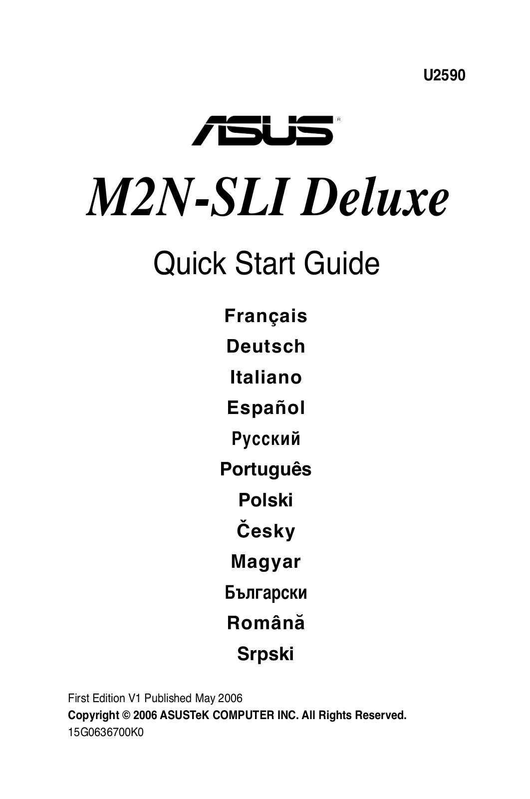 Asus M2N-SLI User Manual