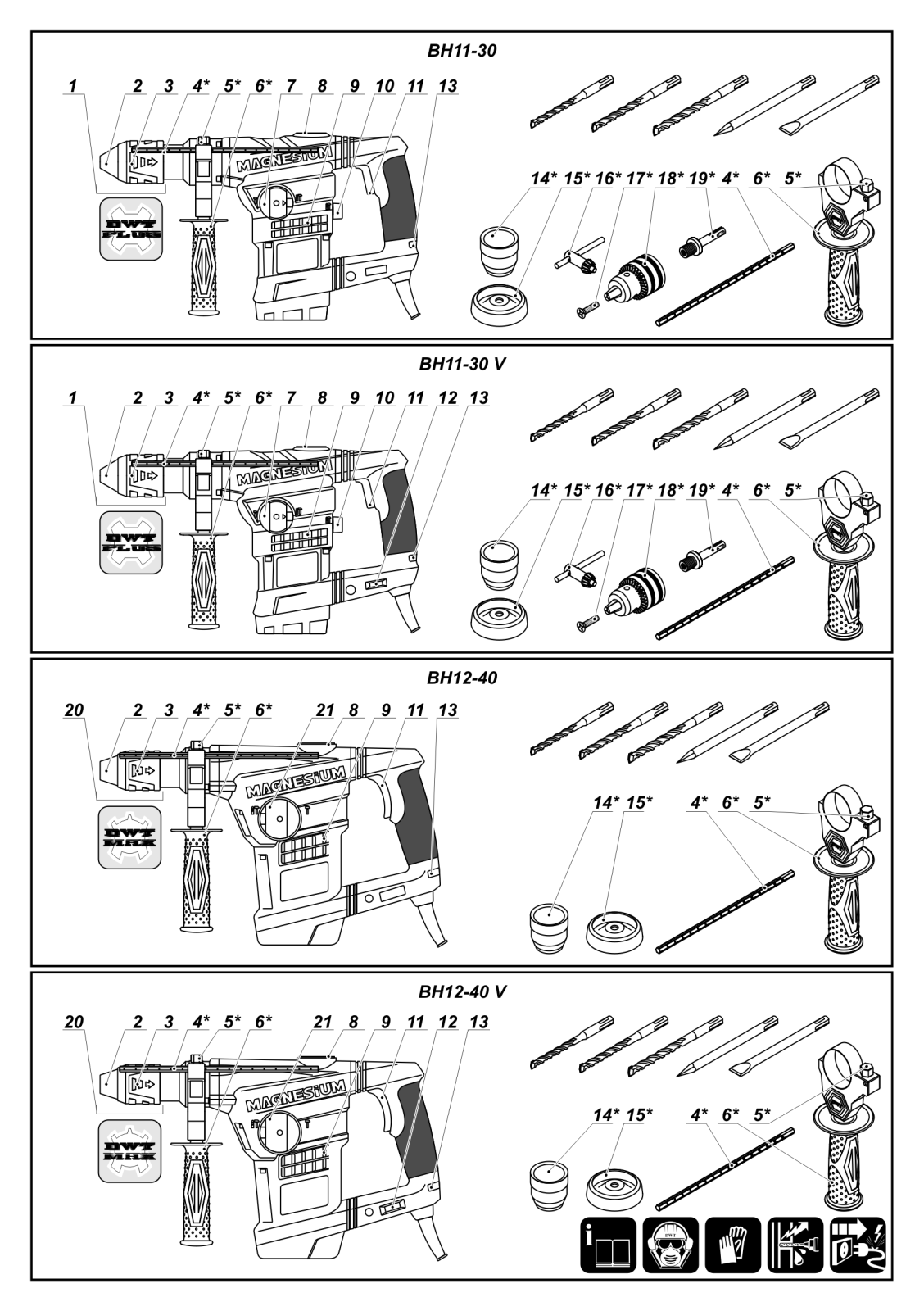 DWT BH12-40 BMC, BH12-40 V BMC User Manual