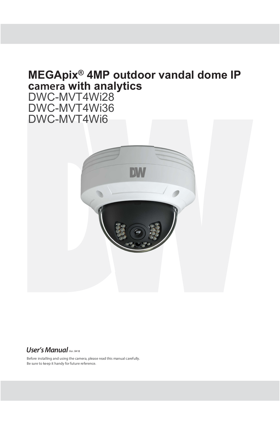 Digital Watchdog DWC-MVT4WI6, DWC-MVT4Wi36, DWC-MVT4Wi28 User Manual