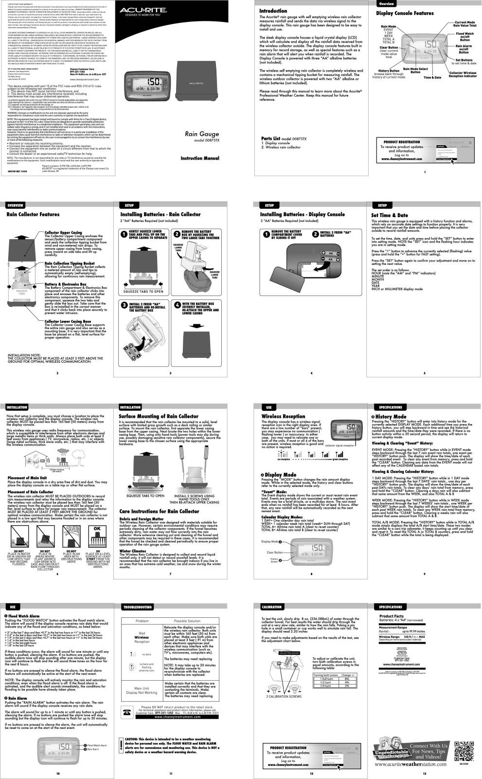 Chaney Instrument 875TX Users Manual