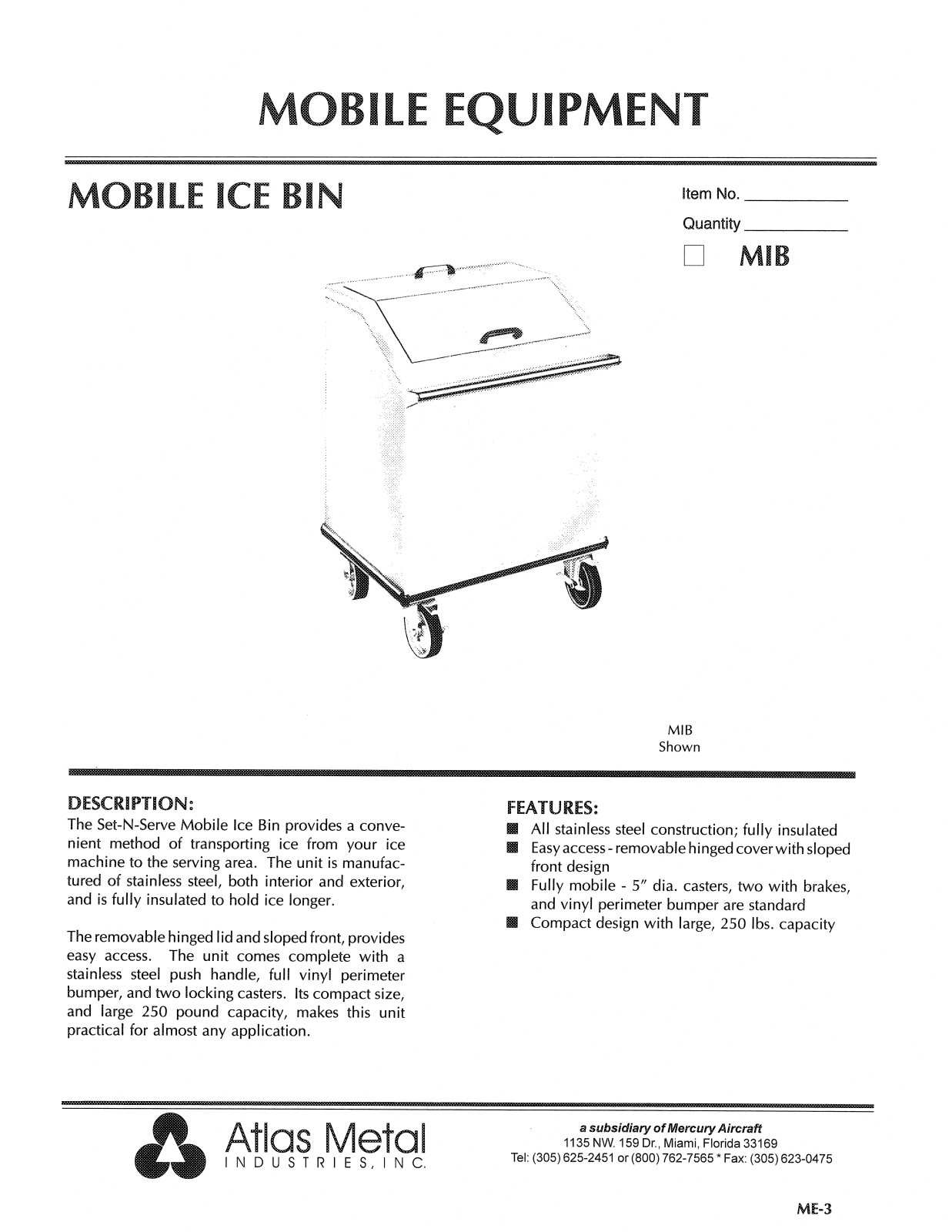 Atlas Metal MIB User Manual