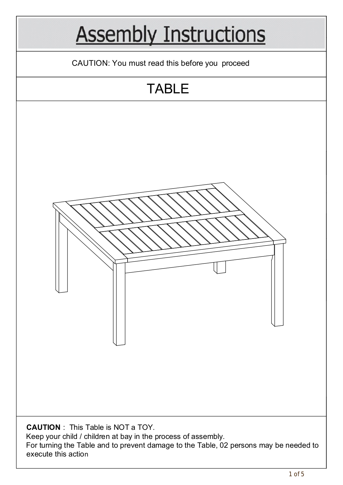 Foundry Select W001483303 Assembly Instructions - ManualMachine.com