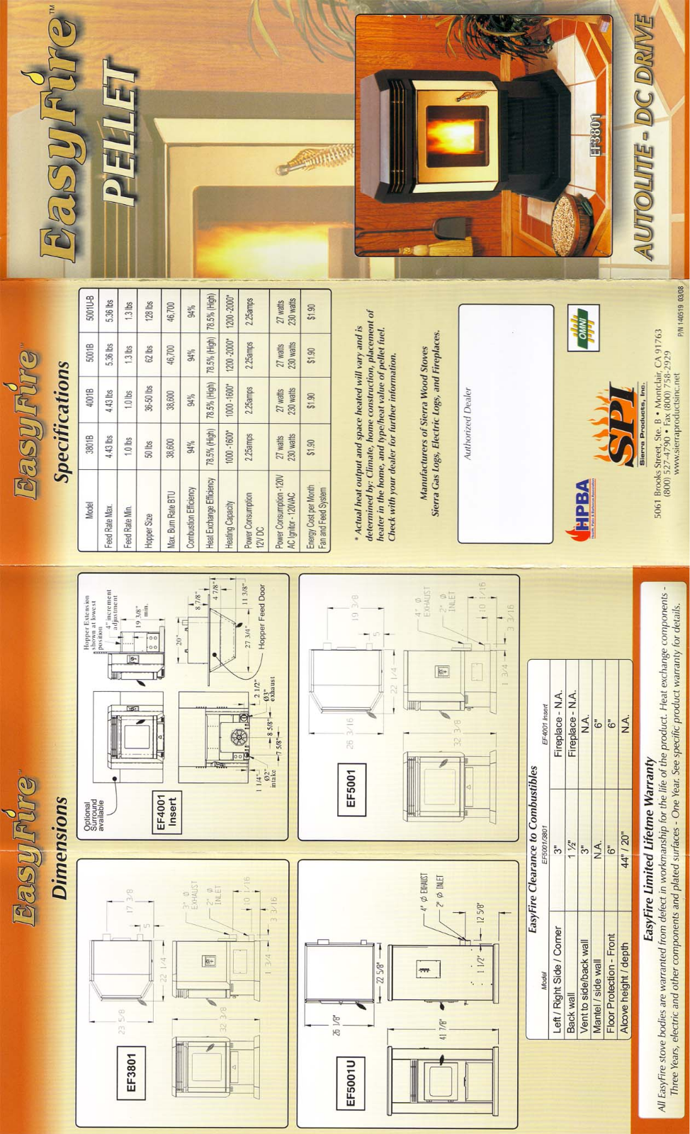 Sierra Products EF3801 User Manual