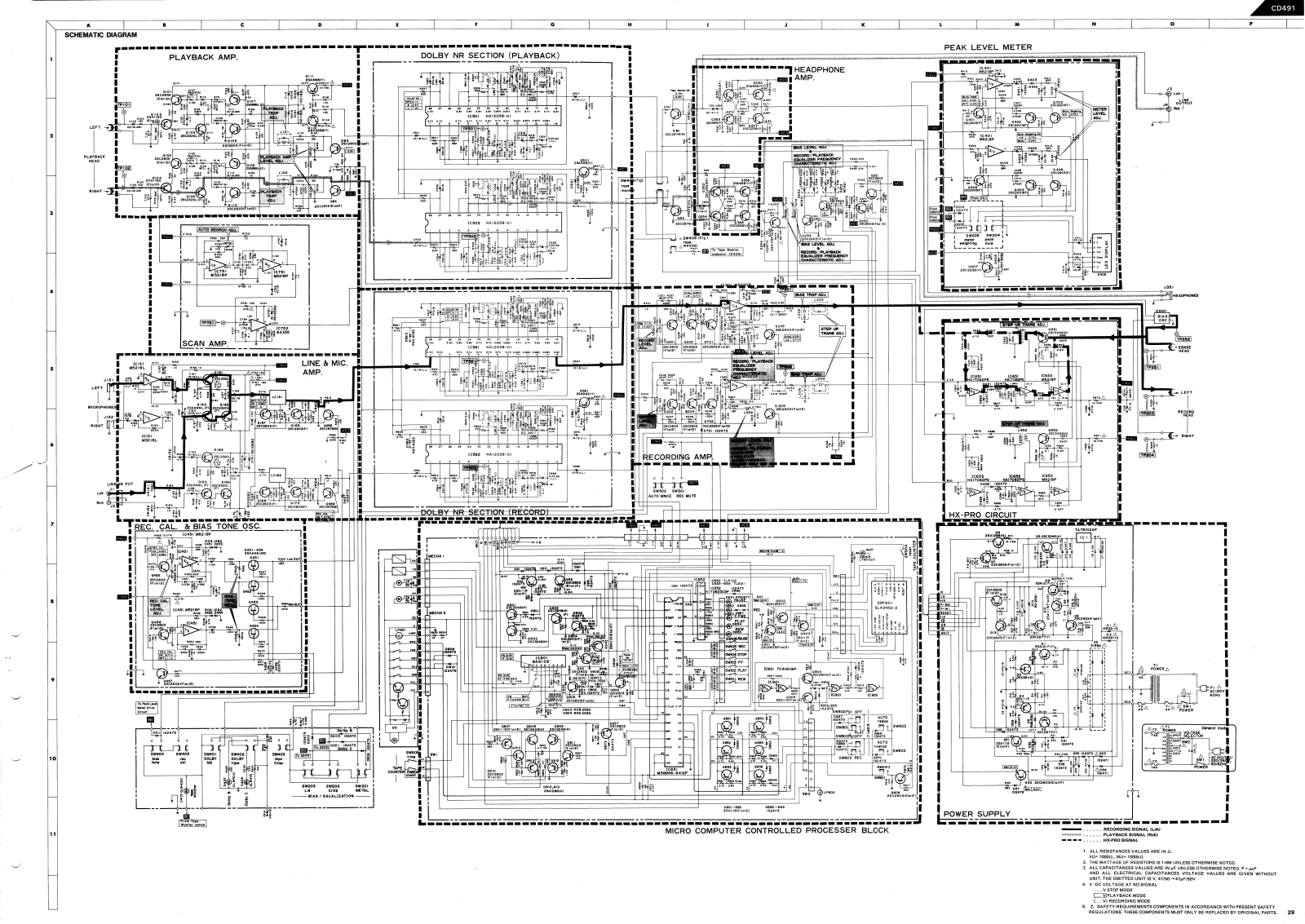 Harman Kardon CD-491 Schematic